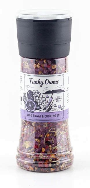 Funky Ouma Vino Braai & Cooking Salt Grinder 290ml | Made by Artisans ...