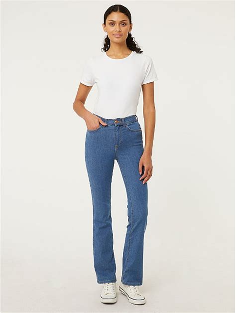 Blue Wonderfit Bootcut Jeans | Women | George at ASDA