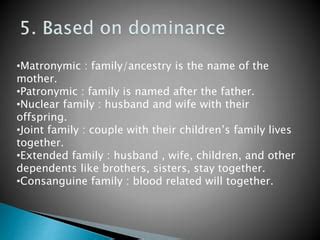 types of family | PPT