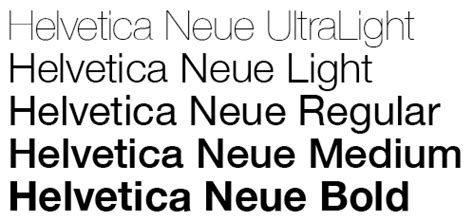 FONT – This is the font we intend to use, with various sizes and thickness. | Helvetica neue ...