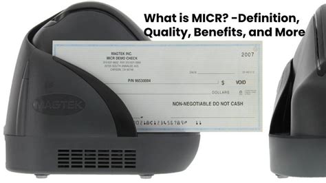 What is MICR? - Definition, Quality, Benefits, and More