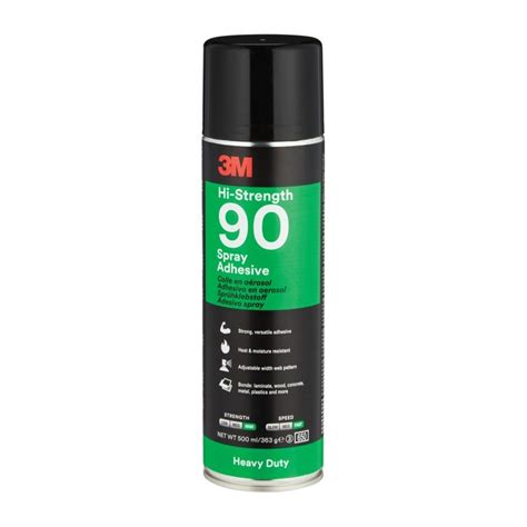 3M Spray 90 High Strength Adhesive 500ML Aerosol | Zoro UK