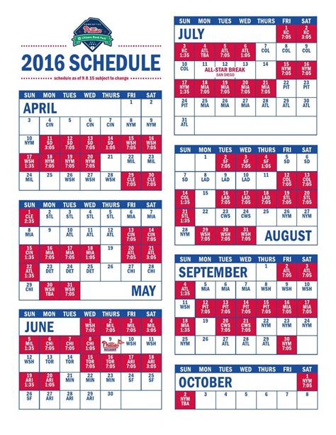 Printable Phillies 2024 Schedule - Jade Sharia