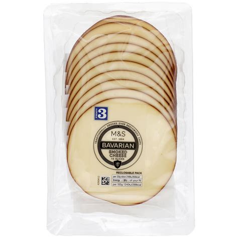 M&S Bavarian Smoked Cheese 10 Slices 200g | Zoom