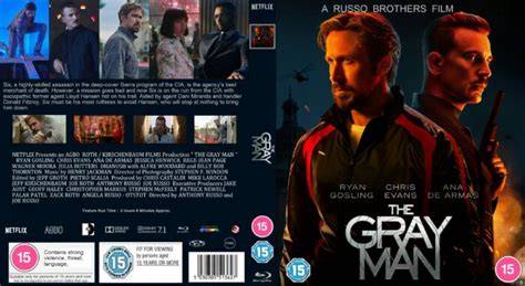 The Gray Man (2022) Custom R2 UK Blu Ray Cover and Label - DVDcover.Com