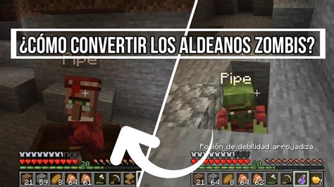 Como Curar un Aldeano Zombie Minecraft - Gameplay Walkthrough - YouTube