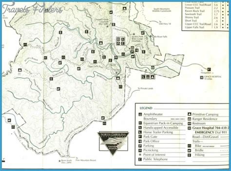 South Mountain Park Hiking Trails Map - TravelsFinders.Com