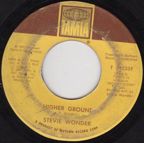 Stevie Wonder – Higher Ground (1973, Plastic Products Pressing, Vinyl ...