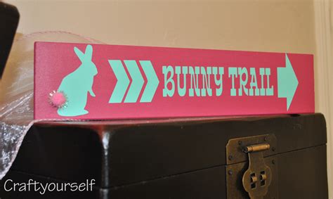 This way to the "Bunny Trail" - Craft