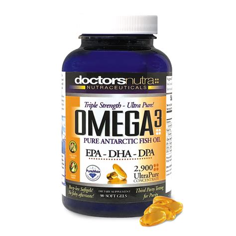 Natural Wild Omega 3 DPA Fish Oil Supplement by Doctors Nutra Nutraceuticals - 2,900 Milligrams ...