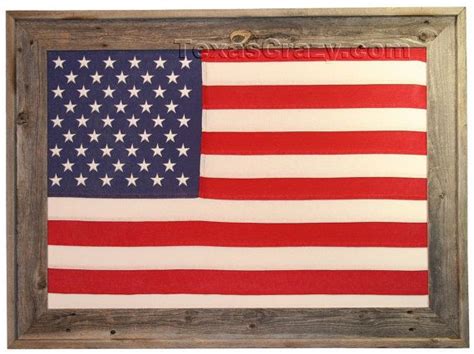 Cotton 3 x 5 foot US flag Framed in Light Reclaimed Wood | Framed flag, Framed american flag ...