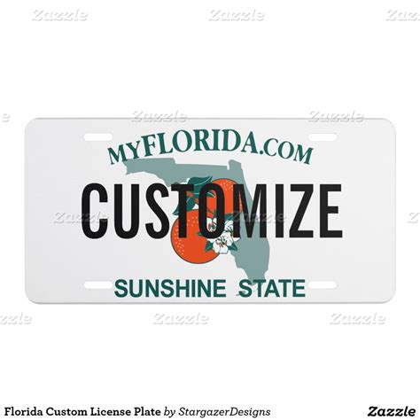 Florida Custom License Plate Front License Plate, License Plates, Free ...