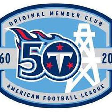 The Titans unveiled their 50th Anniversary logo to celebrate the Oilers ...