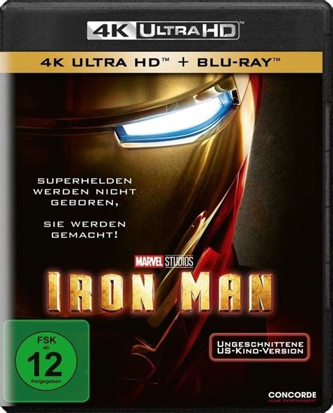 Amazon.com: Iron Man (4K Ultra HD) (+ Blu-ray) [2007] [4K UHD] : Movies ...