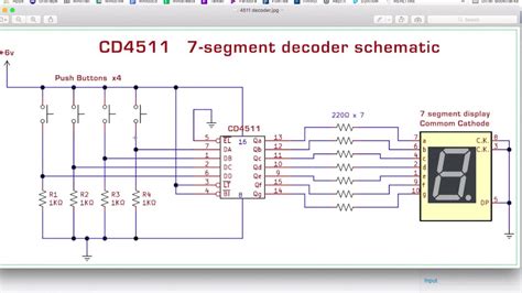 Circuit Diagram For Bcd To 7 Segment Display Decoder [diagra