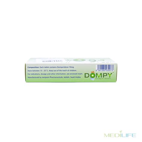 DOMPY DOMPERIDONE-10MG-RELIEF-SYMPTOMS-VOMITING-NAUSEA MEDILIFE ...