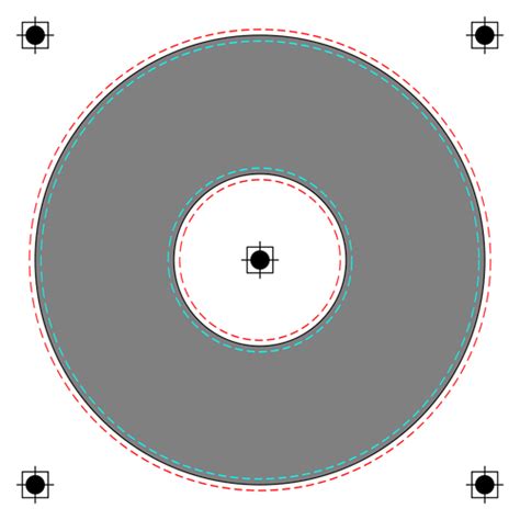 Plantilla Vector CD label | Vectores de dominio público