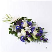 Classic Blue & White Sheaf - Funeral Flowers Stevenage