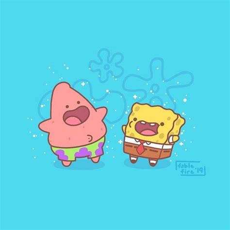 Sooo cute!!!! #kawaiiart in 2020 | Spongebob drawings, Spongebob ...