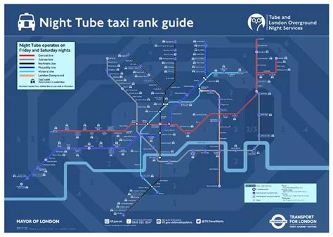 Night Tube map, full list of London Underground lines running overnight and fares - MyLondon