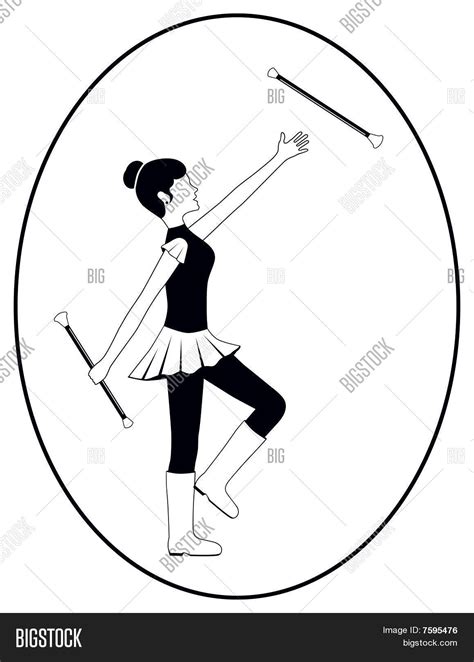 Baton Twirler Silhouette Stock Vector & Stock Photos | Bigstock