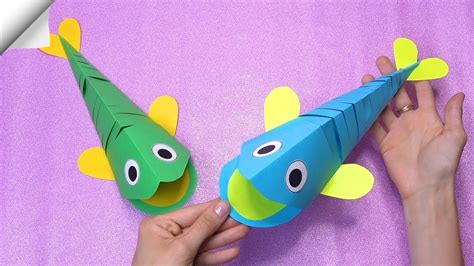 DIY paper crafts | Paper Fish - YouTube