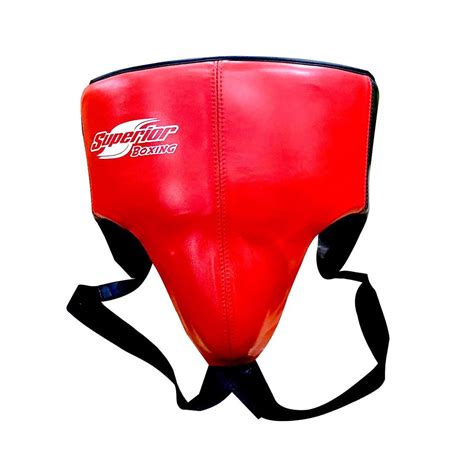 Superior Boxing Groin Protector Black/Red - Superior Boxing Gear