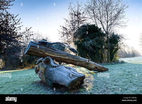 Lea Valley Park in the Frost, Lea Valley, Cheshunt, Hertfordshire, UK ...