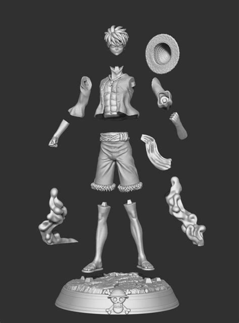 One Piece Monkey D Luffy STL 3D model print | Etsy