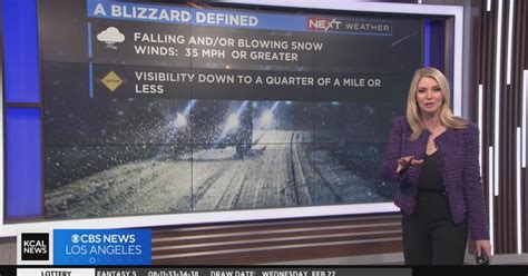 What does a blizzard warning mean? - CBS Los Angeles