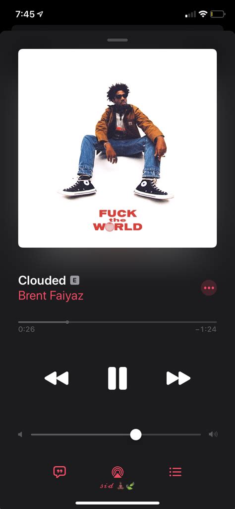 Clouded-Brent Faiyaz | Throwback songs, Music album covers, Song suggestions