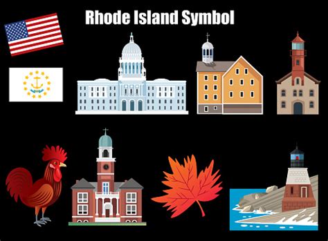 Rhode Island Symbols Stock Illustration - Download Image Now - iStock