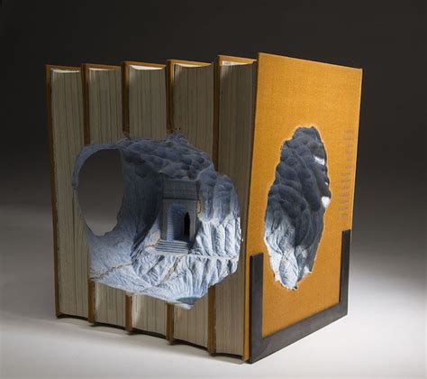 Hard-Bound Books are Sandblasted into Stunning Works of Book Art