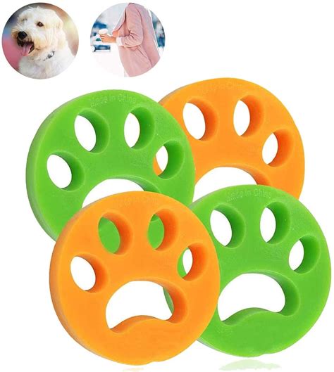 4 Pack Pet Hair Remover, Pet Hair Remover for Laundry, Pet Hair Remover for Laundry for Dog Hair ...