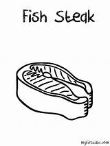 Meat Coloring Pages Steak Illustration Vector  sketch template