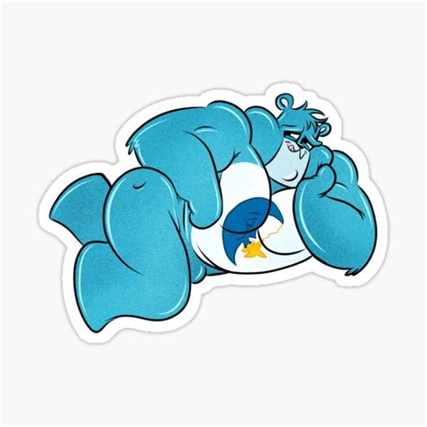 "SLEEPY BEAR" Sticker for Sale by beefcakeboss | Redbubble