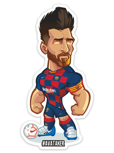 Messi Sticker & Magnet | Balones de futbol dibujo, Fotos del equipo de fútbol, Jugadores de fútbol