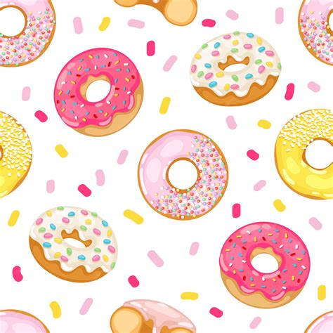 Premium Vector | Donuts seamless pattern