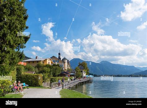 Tegernsee, Lake Tegernsee, Bavarian Alps, Bavaria, Germany Stock Photo - Alamy