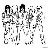 Motley Crue Rock Band Coloring Page 57484 45491 sketch template