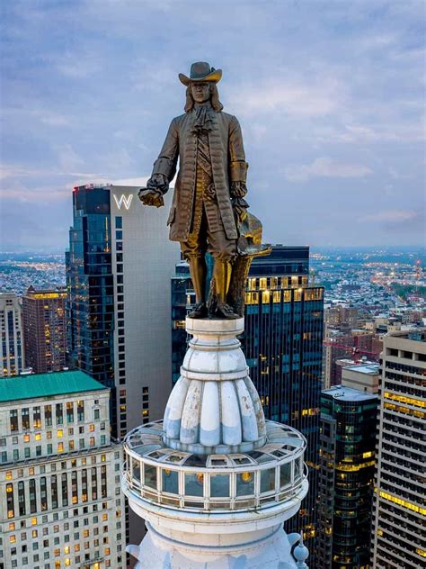 Overlooking Philly From the Observation Deck at Philadelphia's City ...