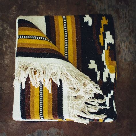 Vintage Mexican Blanket Throw Mexican Home by GhostCatVintage | Mexican blanket, Throw blanket ...