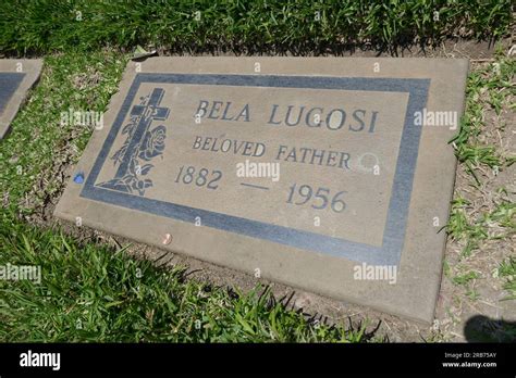 Culver City, California, USA 6th July 2023 Actor Bela Lugosi Grave in ...