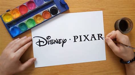 Disney PIXAR logo - painting - YouTube