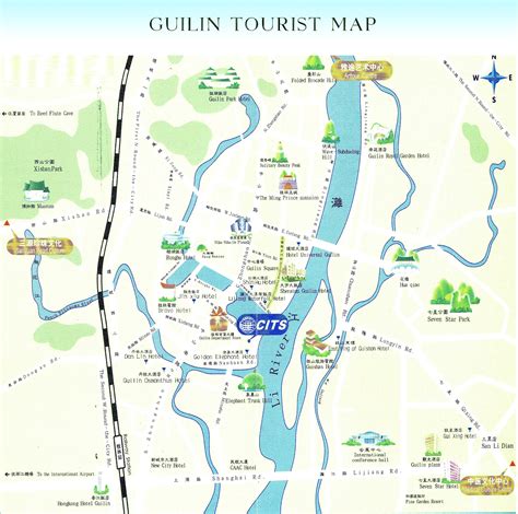 Guilin Tourist Map - Guilin China • mappery