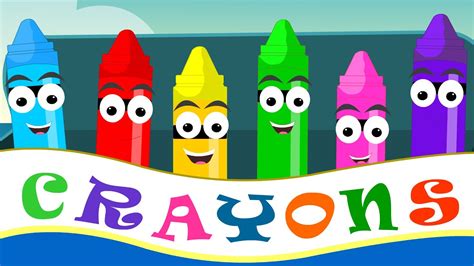 Crayons Nursery Rhymes | Crayon Color Song For Kid Songs | Nursery ...