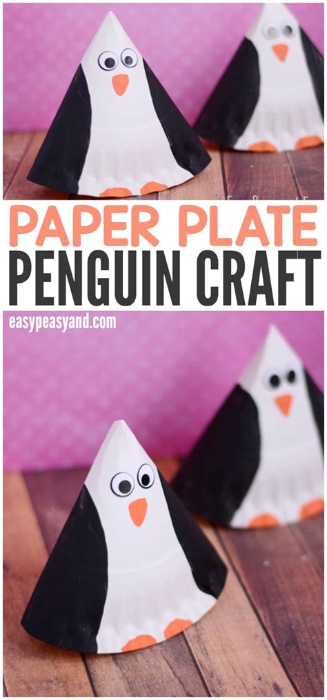 Rocking Paper Plate Penguin Craft - Easy Peasy and Fun