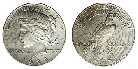 1922 Peace Silver Dollars High Relief: Value and Prices