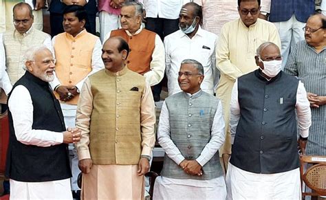 PM Modi, Mallikarjun Kharge Bid Farewell To 72 Rajya Sabha MPs