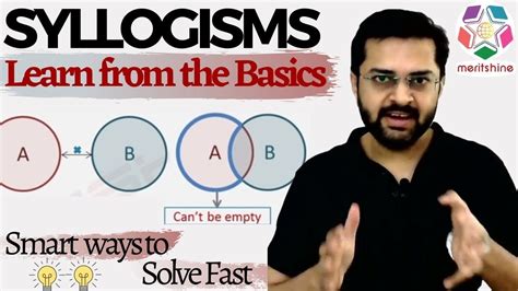 Syllogism - 1 (Basics of Syllogisms & Venn Diagrams) - Deductive Logic - YouTube